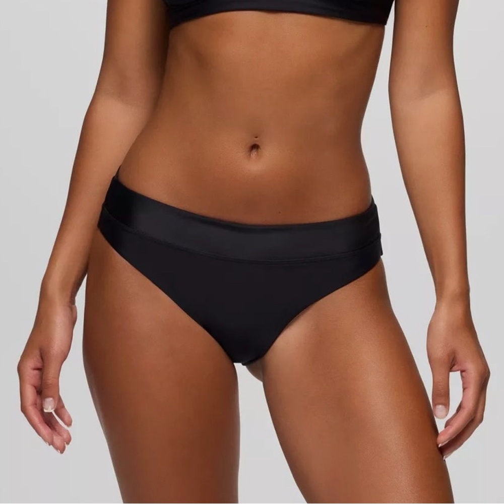 Prana Black Bikini Bottom summer wave m